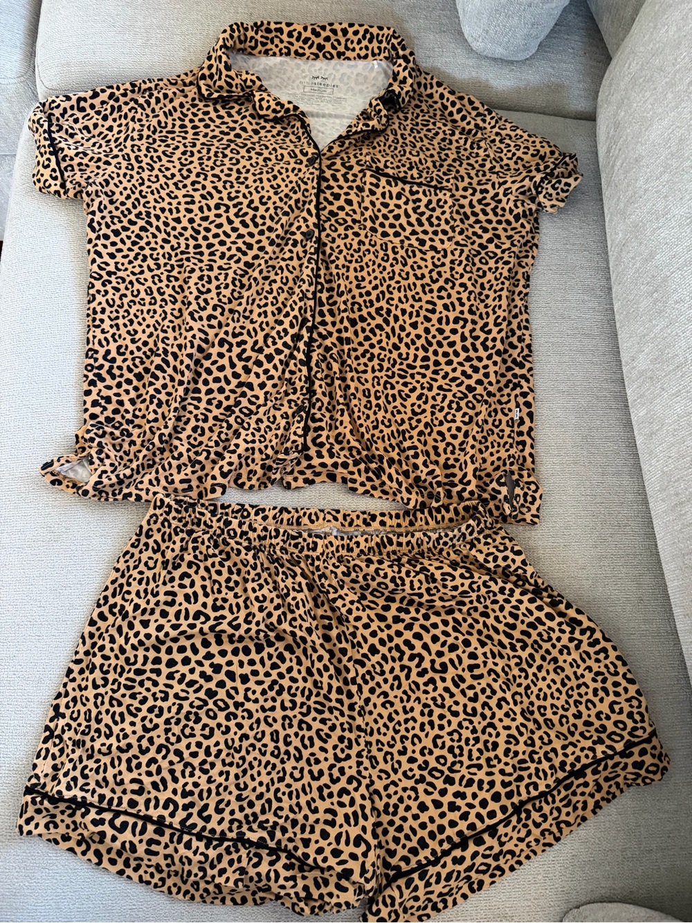 Little Sleepies Women’s Leopard-Print Pajama Set